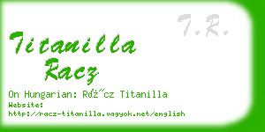 titanilla racz business card